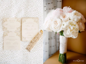 Studio Snap Photography, pearl and gold, ivory, cream, invitations